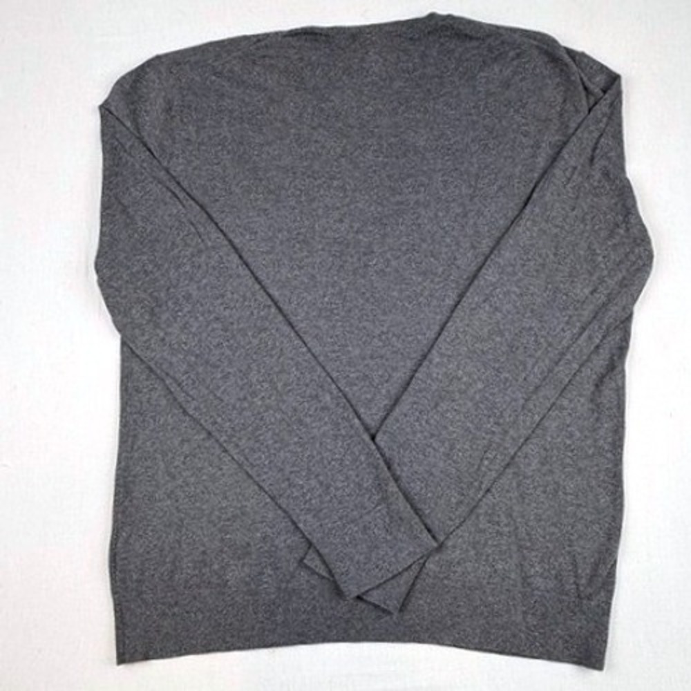 Banana Republic Mens Luxe Sweater Collection V Neck Long Sleeve Gray XL - Picture 3 of 7